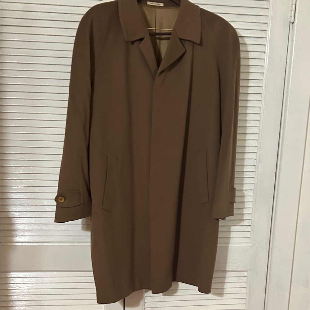 Trussini 100% wool brown Overcoat